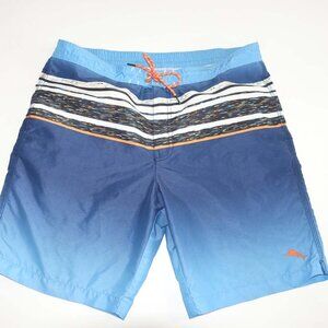 Tommy Bahama Men's Swim Trunks Size Large Blue Tie Waist Mesh Lining L